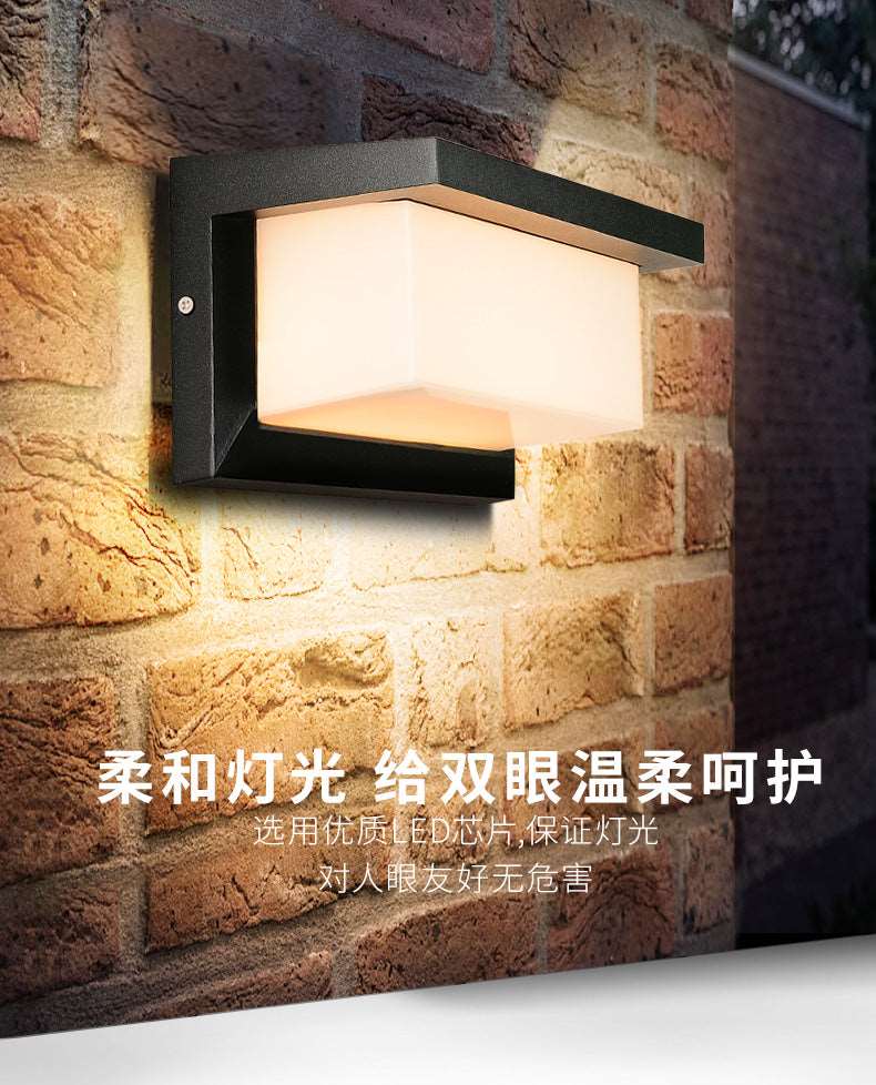 Balcony Wall Light Outdoor Waterproof High Power LED Light Simple Modern Wall Light Community Aisle Terrace Garden Light