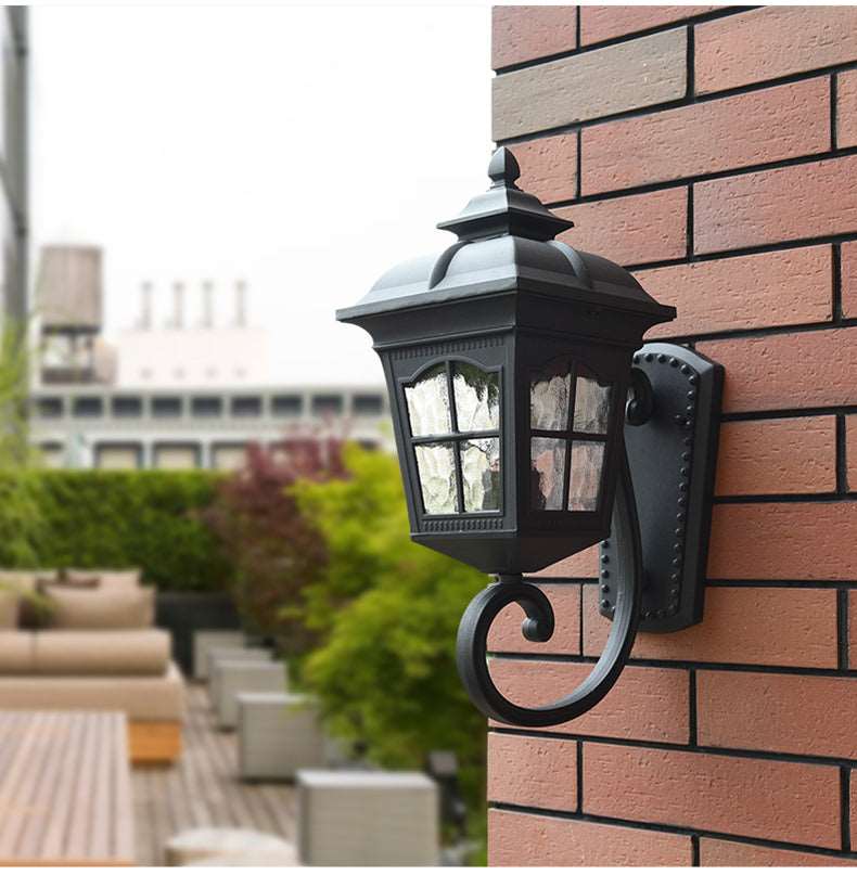 European-style outdoor waterproof wall lamp balcony outdoor villa entrance garden terrace roof outdoor courtyard wall lamp