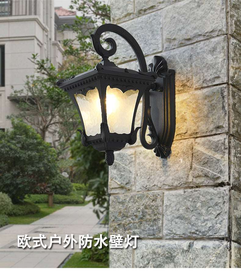 American style outdoor wall light balcony corridor waterproof garden villa garden light European style outdoor door wall light led