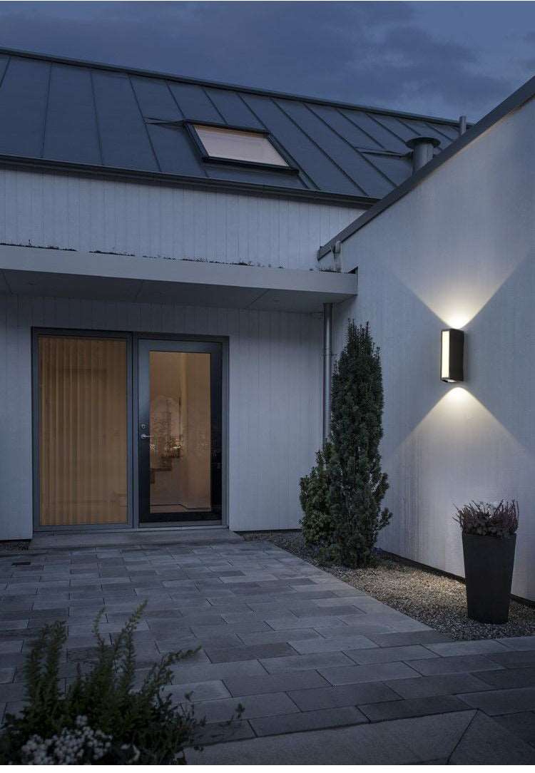 Exterior wall lamp outdoor wall lamp waterproof courtyard gate balcony lamp led up and down lighting creative double head simple lamp