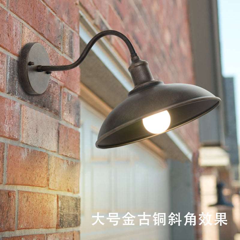 American style outdoor door waterproof wall light retro balcony light wall light villa garden outdoor LED lighting fixtures