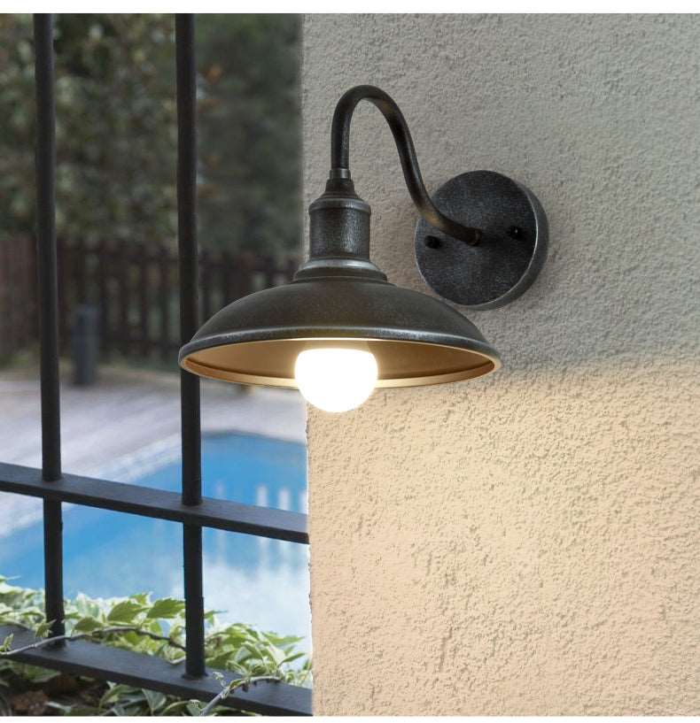 American style outdoor door waterproof wall light retro balcony light wall light villa garden outdoor LED lighting fixtures