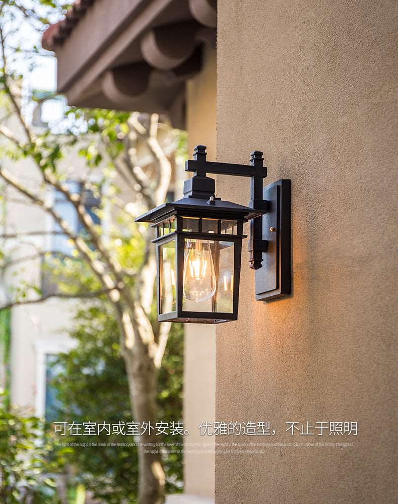 American retro exterior wall light outdoor waterproof garden light balcony wall light villa staircase aisle gate outdoor