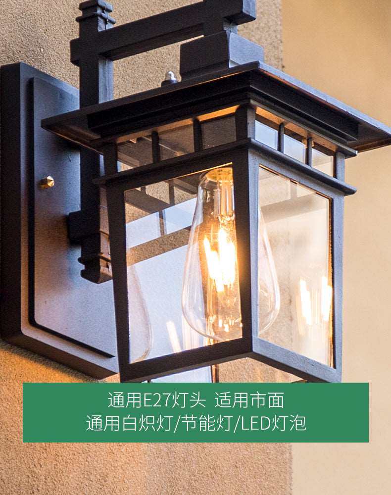 American retro exterior wall light outdoor waterproof garden light balcony wall light villa staircase aisle gate outdoor