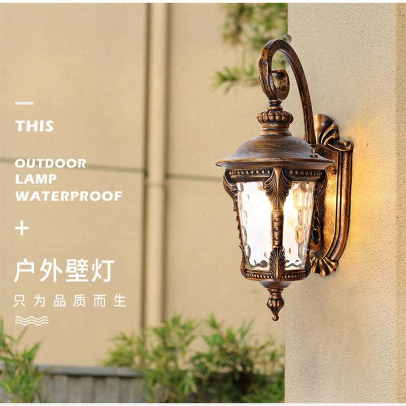 European-style outdoor waterproof wall lamp American-style villa garden courtyard wall corridor aisle balcony lamp outdoor wall lamp