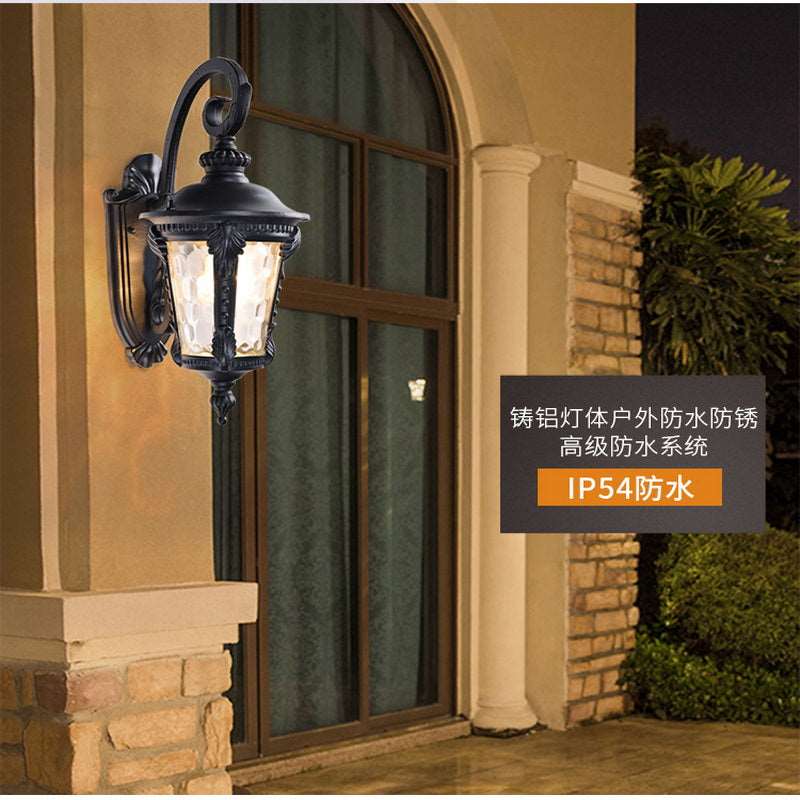 European-style outdoor waterproof wall lamp American-style villa garden courtyard wall corridor aisle balcony lamp outdoor wall lamp