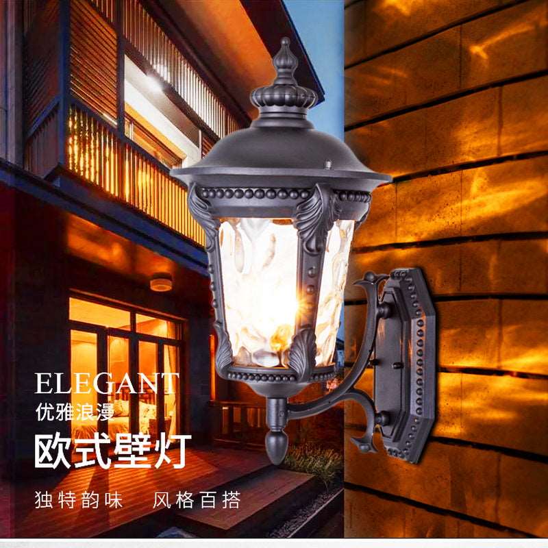 European-style outdoor waterproof wall lamp American-style villa garden courtyard wall corridor aisle balcony lamp outdoor wall lamp