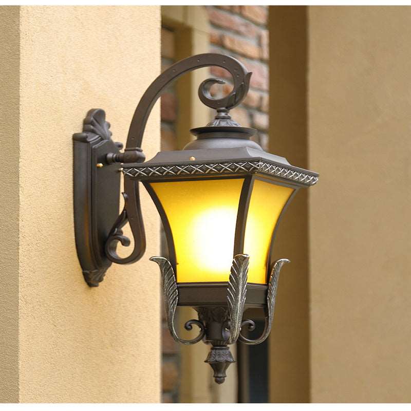 European retro waterproof wall light outdoor balcony courtyard gate light garden villa exterior wall aisle patio light led