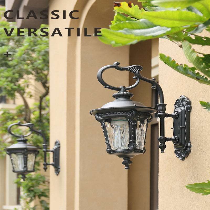 European style outdoor wall light waterproof balcony light stair aisle light villa garden light outdoor gate exterior wall light led