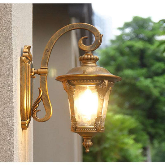 European style outdoor wall light waterproof balcony light stair aisle light villa garden light outdoor gate exterior wall light led