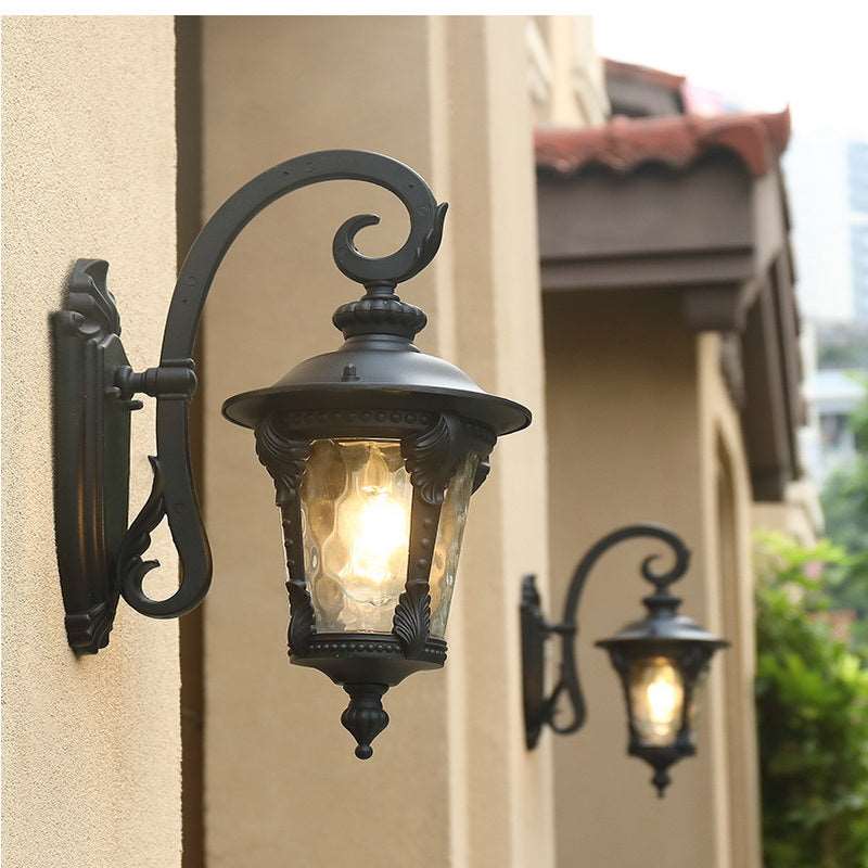 European style outdoor wall light waterproof balcony light stair aisle light villa garden light outdoor gate exterior wall light led