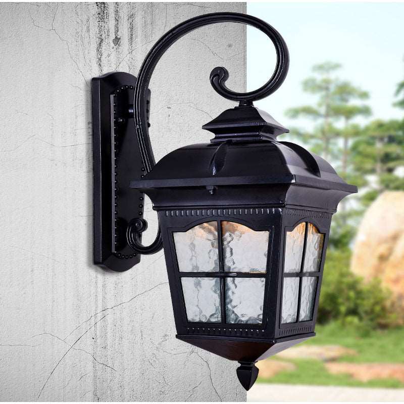 American outdoor solar balcony corridor corridor waterproof villa new rural outdoor gate courtyard European wall lamp