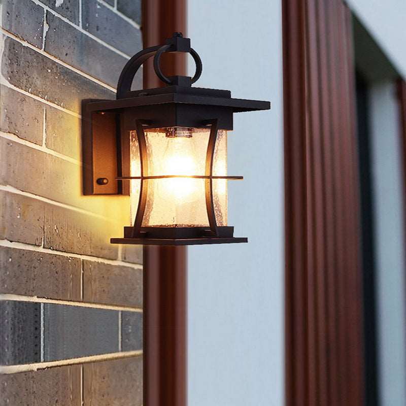 American outdoor solar balcony corridor corridor waterproof villa new rural outdoor gate courtyard European wall lamp