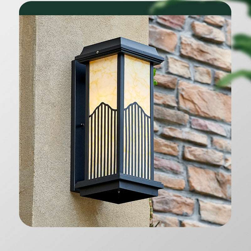 American outdoor solar balcony corridor corridor waterproof villa new rural outdoor gate courtyard European wall lamp