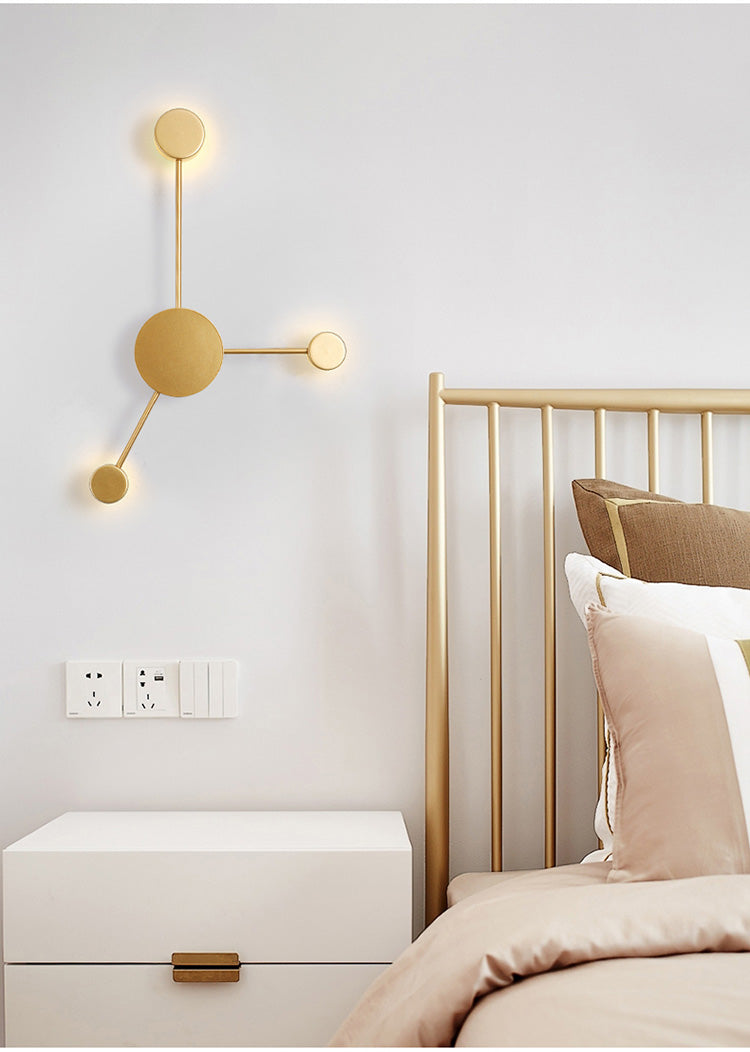 All -copper restaurant chandelier Nordic Light Luxury Modern Simple bedroom bedroom light warm romantic French chandelier