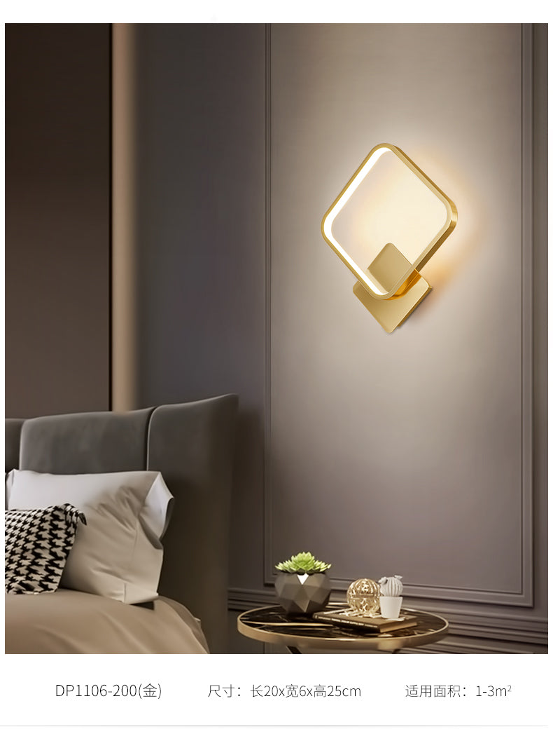 All -copper restaurant chandelier Nordic Light Luxury Modern Simple bedroom bedroom light warm romantic French chandelier