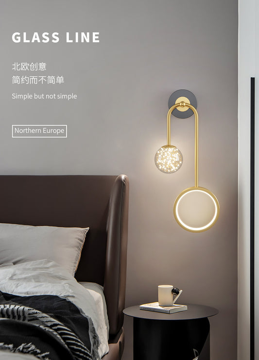 All -copper restaurant chandelier Nordic Light Luxury Modern Simple bedroom bedroom light warm romantic French chandelier