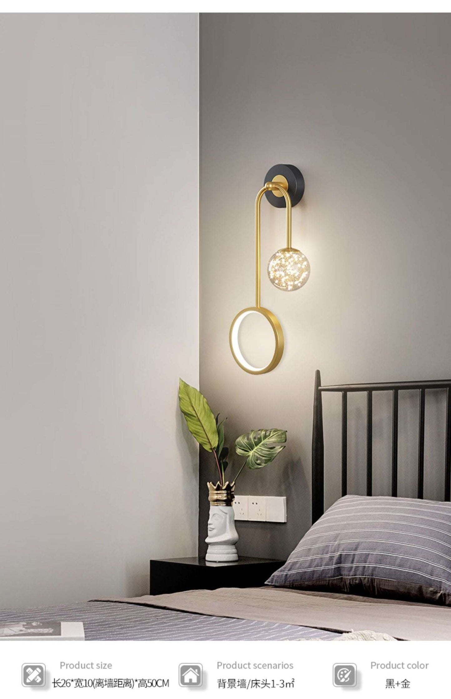 All -copper restaurant chandelier Nordic Light Luxury Modern Simple bedroom bedroom light warm romantic French chandelier