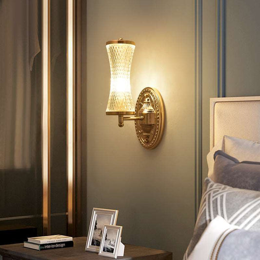 All -copper restaurant chandelier Nordic Light Luxury Modern Simple bedroom bedroom light warm romantic French chandelier