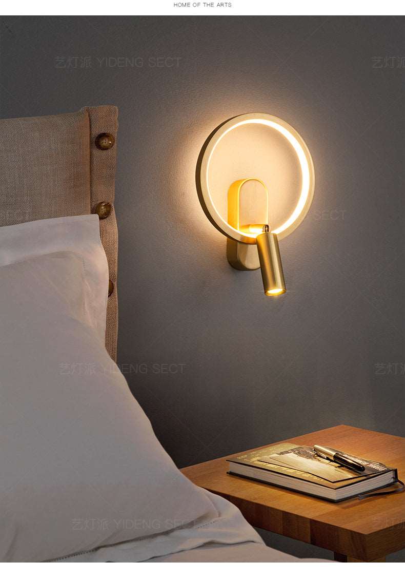 All -copper restaurant chandelier Nordic Light Luxury Modern Simple bedroom bedroom light warm romantic French chandelier