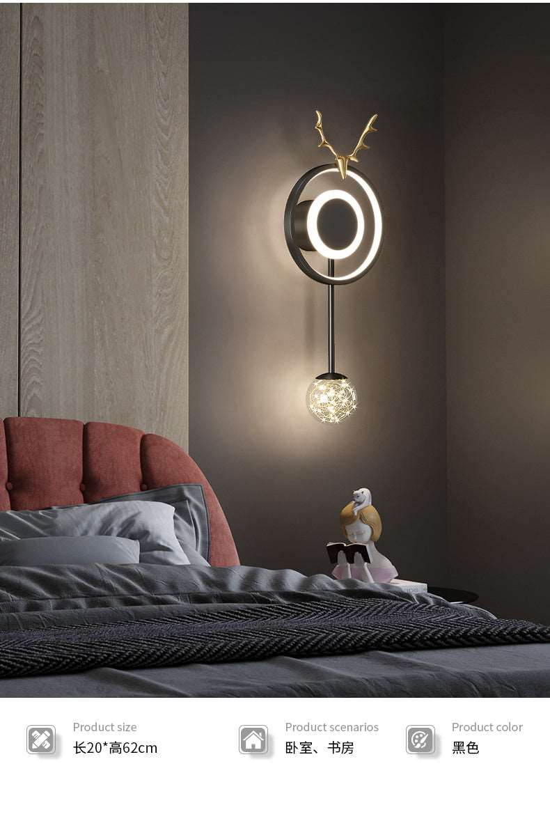 All -copper restaurant chandelier Nordic Light Luxury Modern Simple bedroom bedroom light warm romantic French chandelier