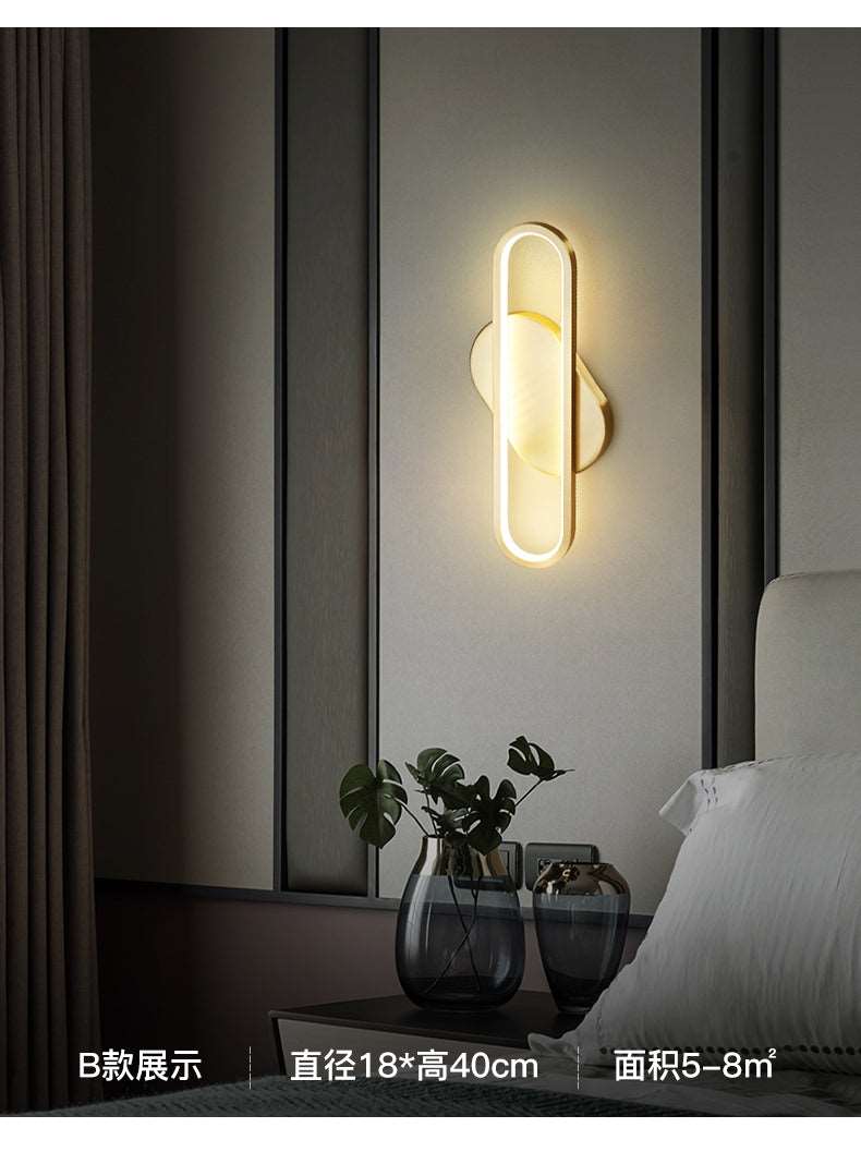 All -copper restaurant chandelier Nordic Light Luxury Modern Simple bedroom bedroom light warm romantic French chandelier