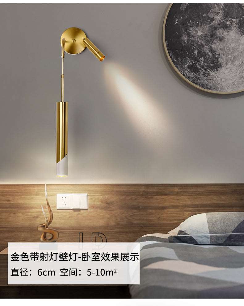 All -copper restaurant chandelier Nordic Light Luxury Modern Simple bedroom bedroom light warm romantic French chandelier